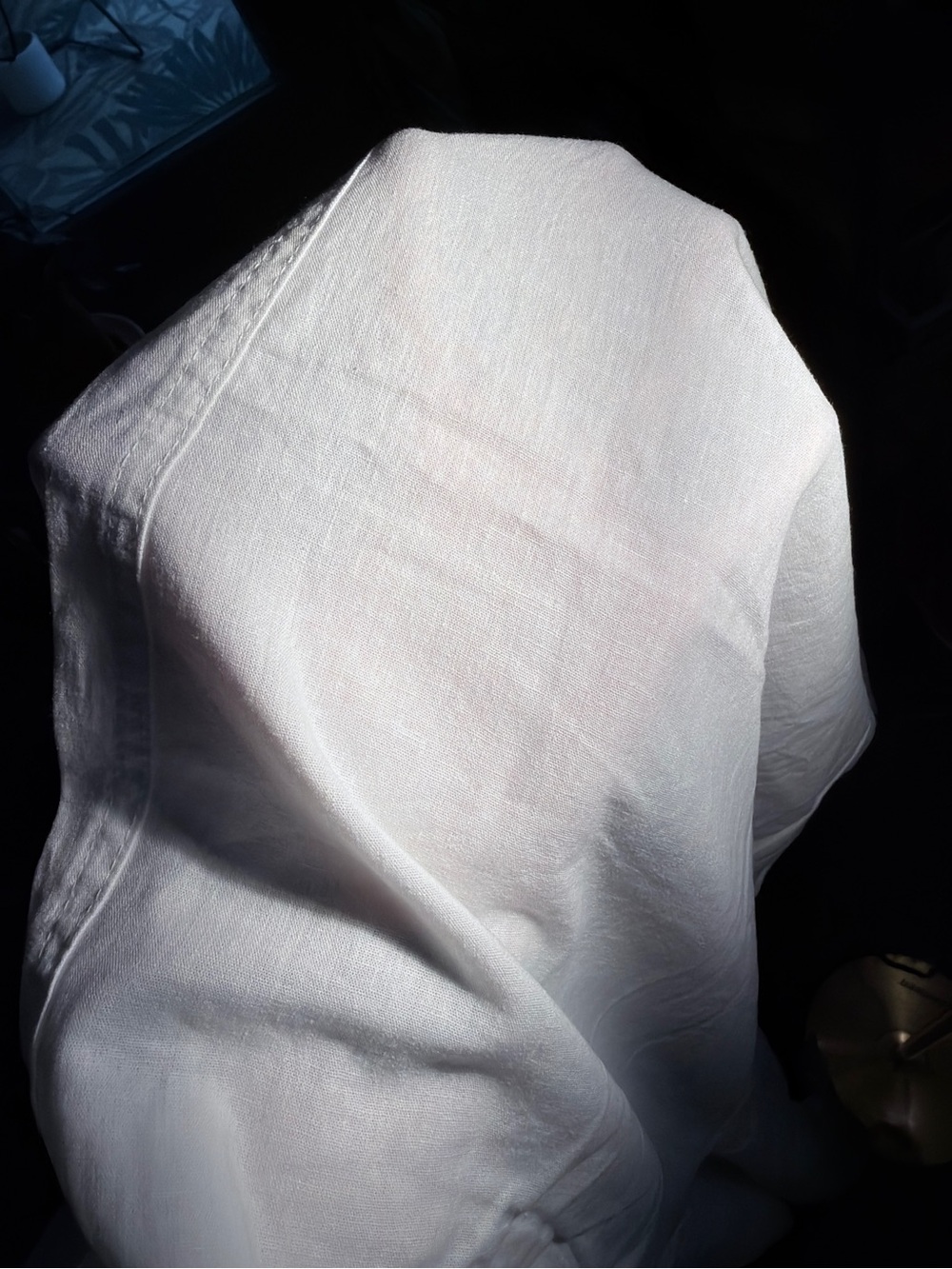NWT Mid-Rise Linen-Blend Easy Barrel Pant by Gap XL White - Picture 7 of 9